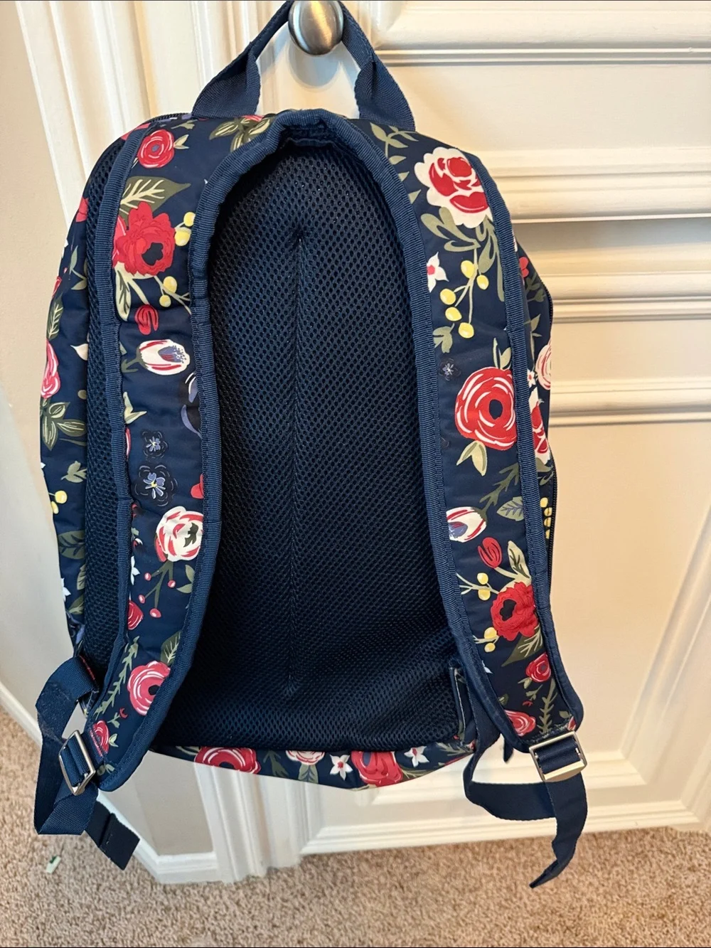 Ju-Ju-Be Kids Floral Backpack in Navy, Red, White, Green